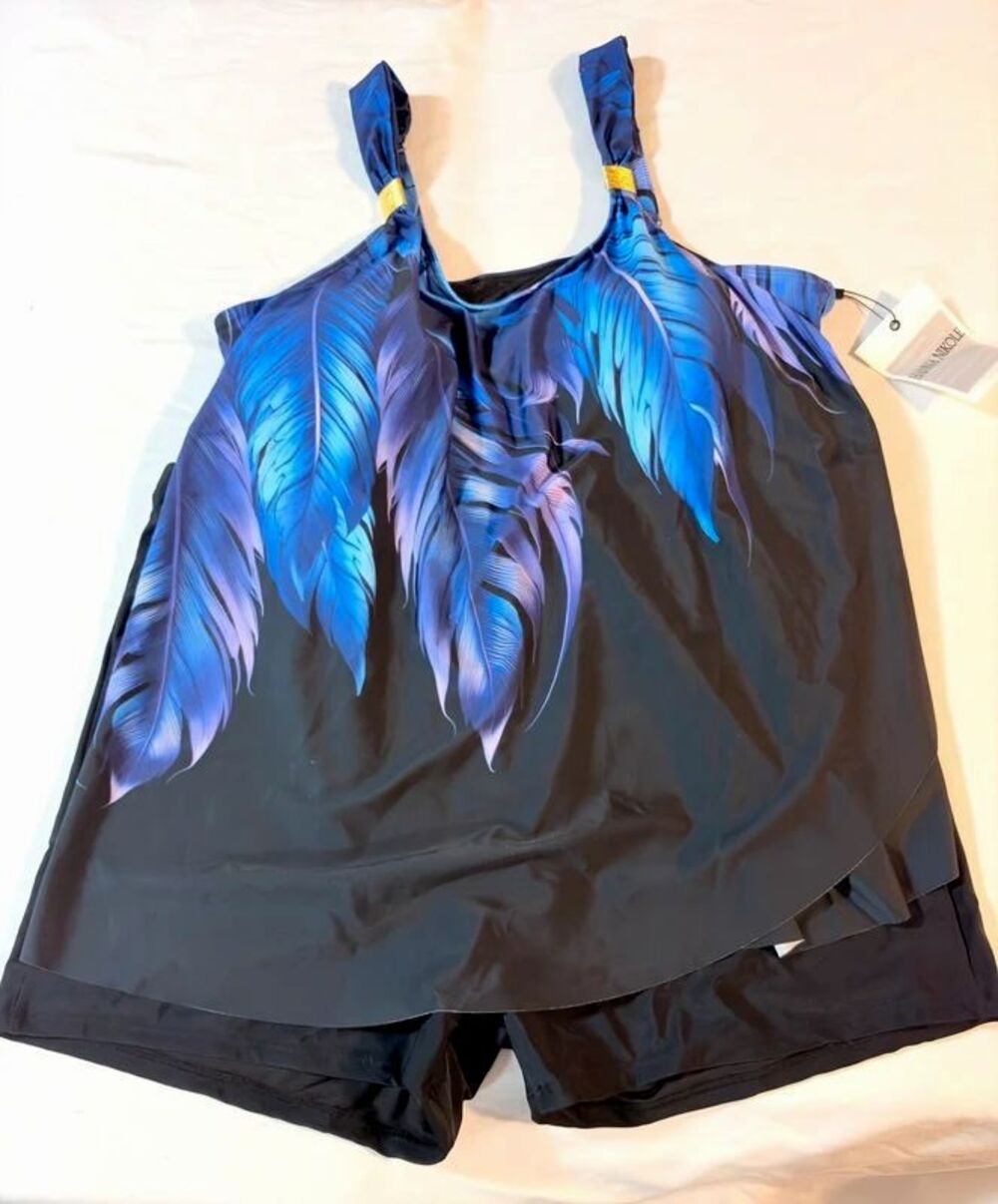 26W Hanna Nikole Plus Size Two-Piece Tankini Swimsuit Set
